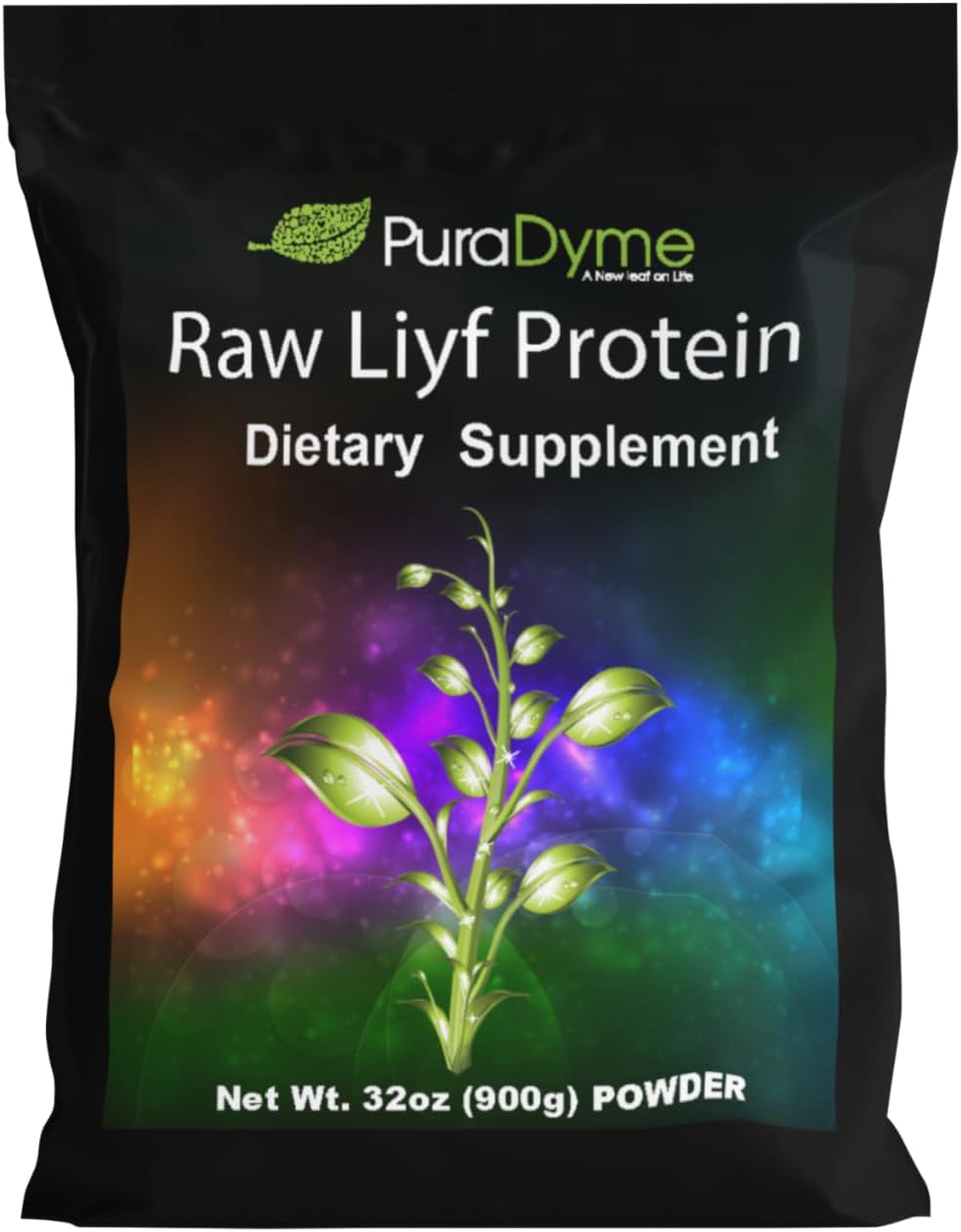 PuraDyme Raw Liyf Protein Natural 900g Powder