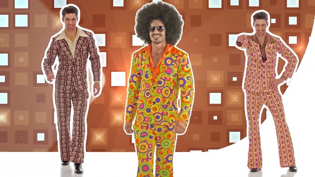 W WIDMANN MILANO Party Fashion - Costume tracksuit, Hippie, Flower Power, 80s outfit, jogging suit for carnival and parties