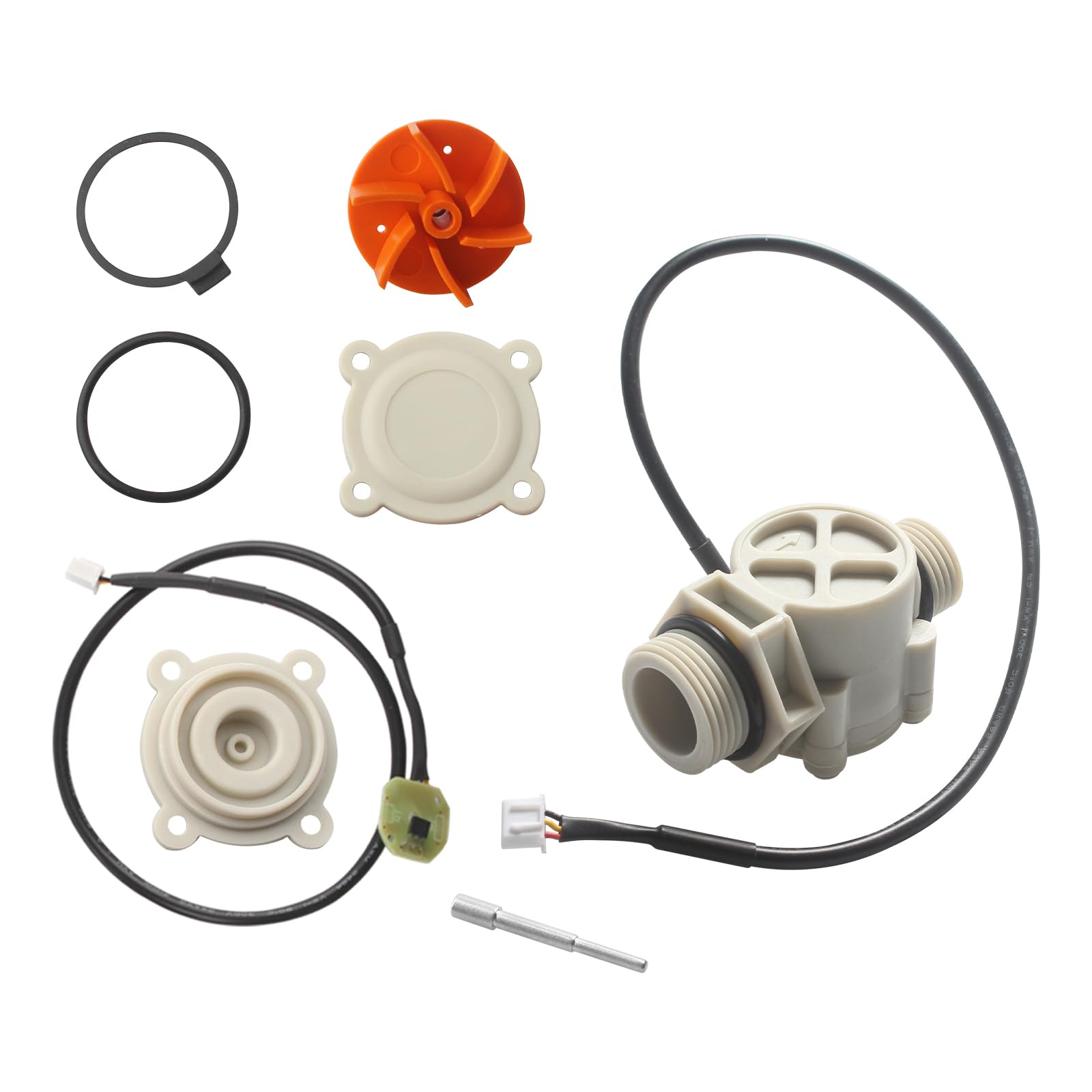 Flow Sensor for EcoSmart Fsa Nfsml &amp; Water Flow Detector for EcoSmart 24 Tankless Water Heater, Flow Sensor Replacement Kit