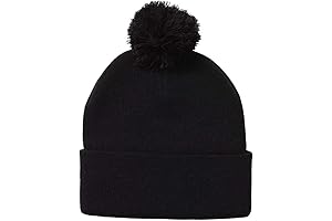 Sportsman Beanie Hat with Pom: Fluffy Warmth for Winter