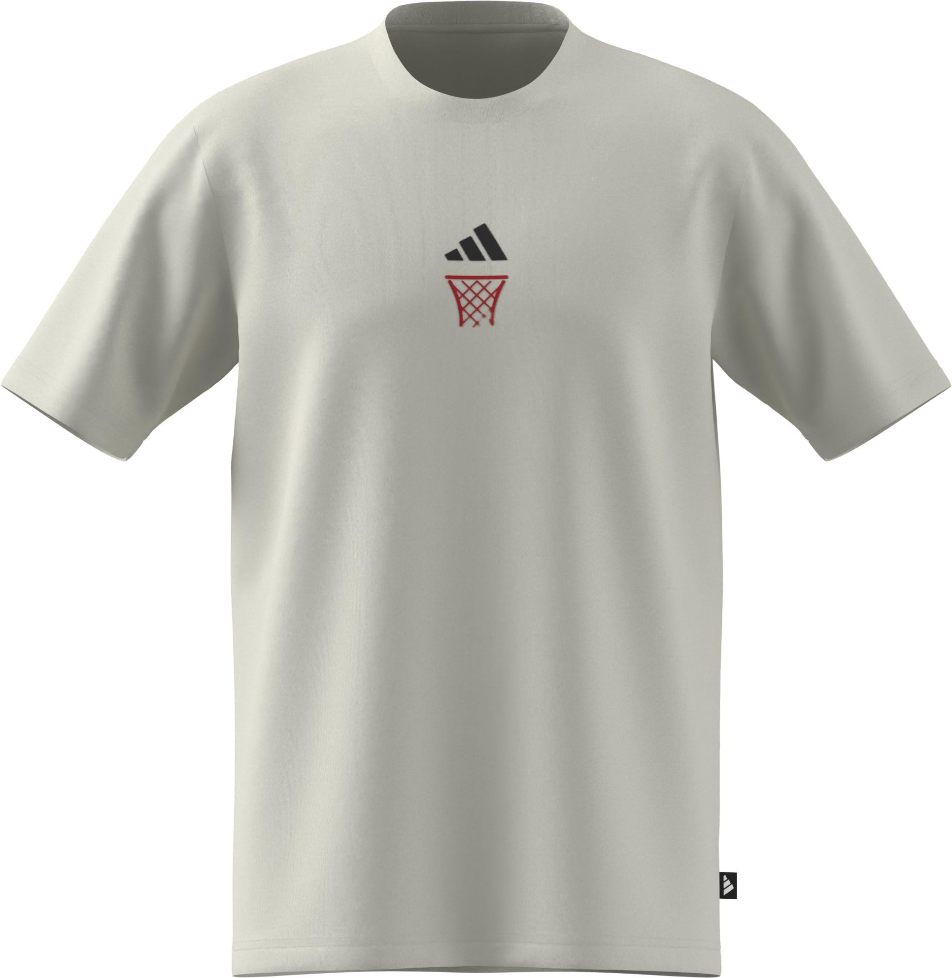 adidas Men's ANX Hoop Graphic T-Shirt, Off White, L