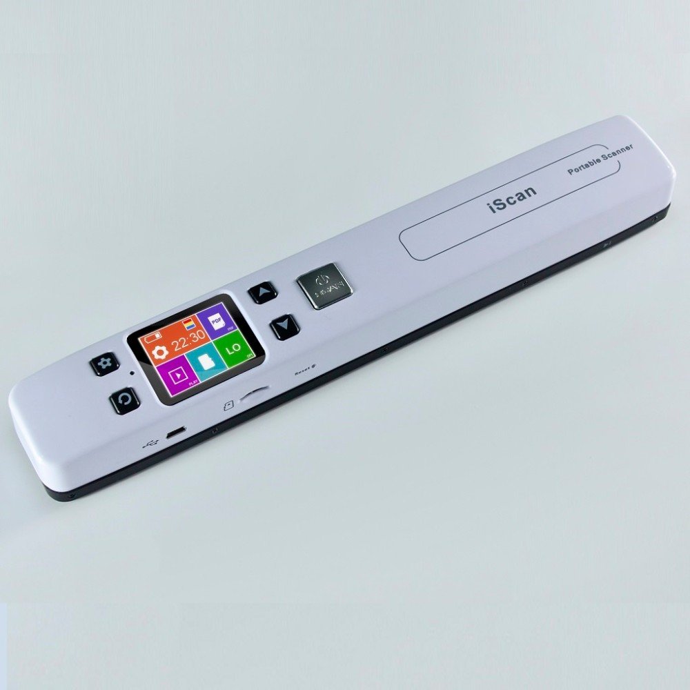 1050 Dpi Portátil A4 Papel Documento Escáner Pen Wireless Book Scanner (Blanco)