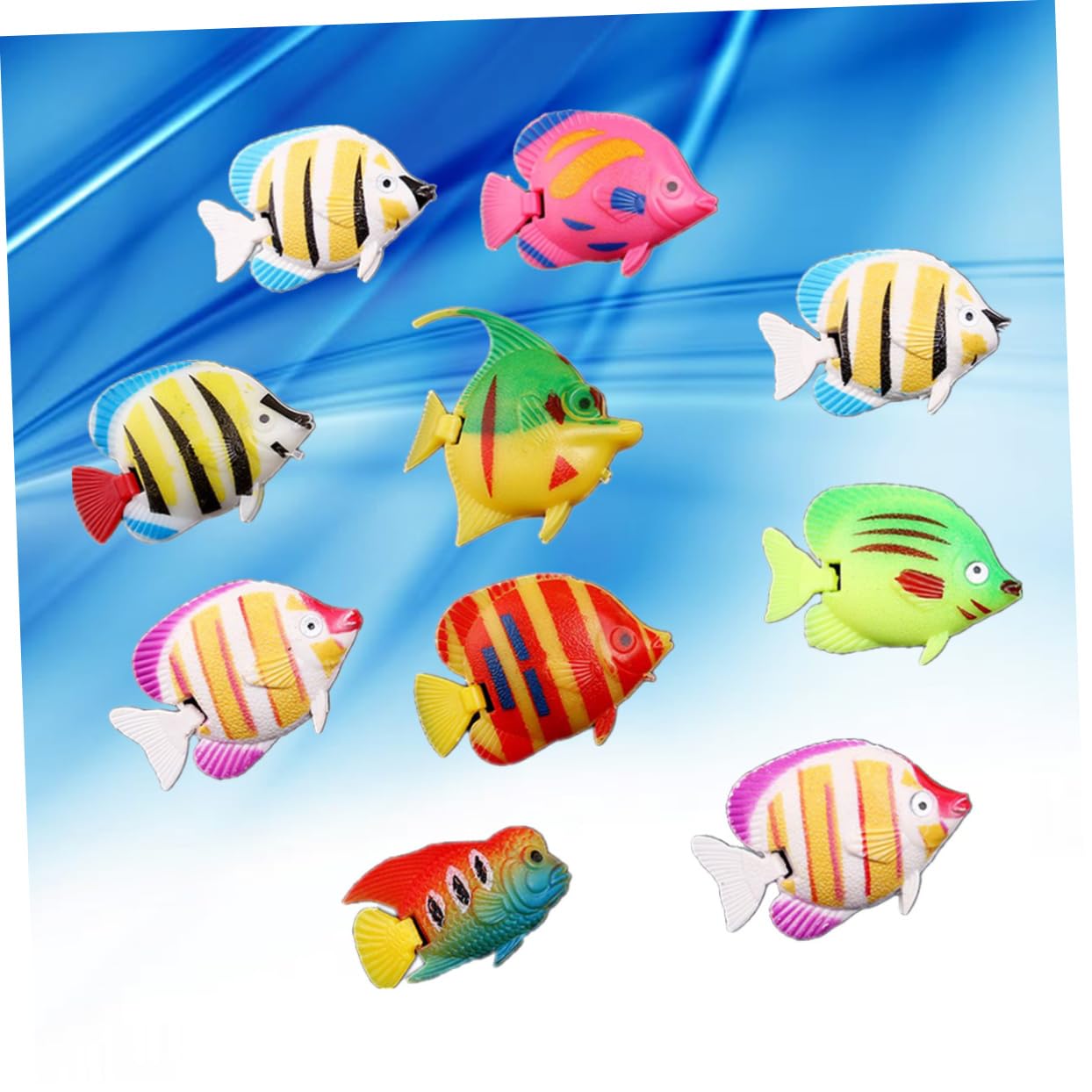 Amazon.co.jp: PATKAW 10個 熱帯魚 水草 人工 観賞魚フィギュア リアル