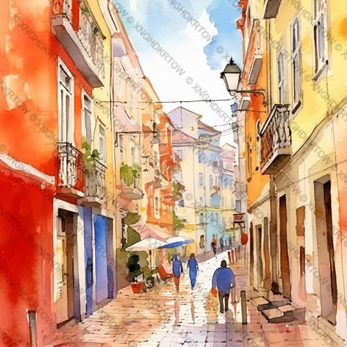 500 Piece Brushstrokes of Nostalgia Sketching Old Neighborhoods Markets Cafs