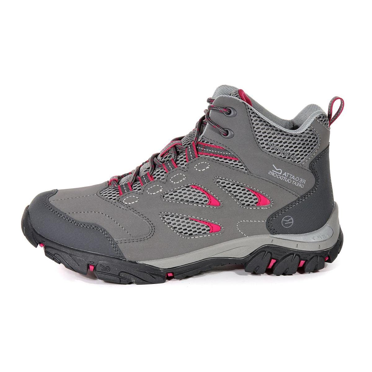 Regatta Womens/Ladies Holcombe IEP Mid Hiking Boots (6 UK) (Steel/Vivacious)