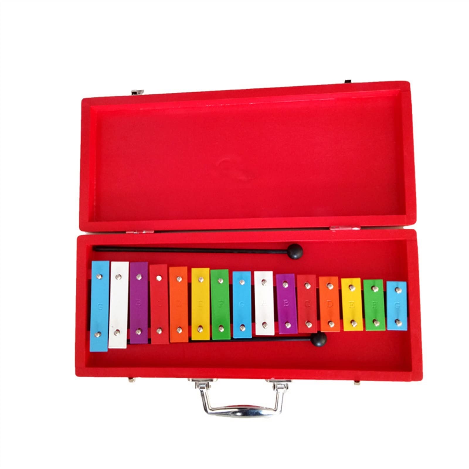 Percussão Musical Strumento Da Suonare 15 Toni In Lamiera Di Alluminio Musicisti Di Pianoforte Che Bussano Al Pianoforte Principianti Xilofono Carillon Xilofoni