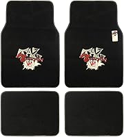 Vista 1 de BDK Warner Bros Looney Tunes Tazmanian Devil - Juego de 4 alfombrillas delanteras de 26 x 16.5 pulgadas, traseras de 14 x 16.5 pulgadas