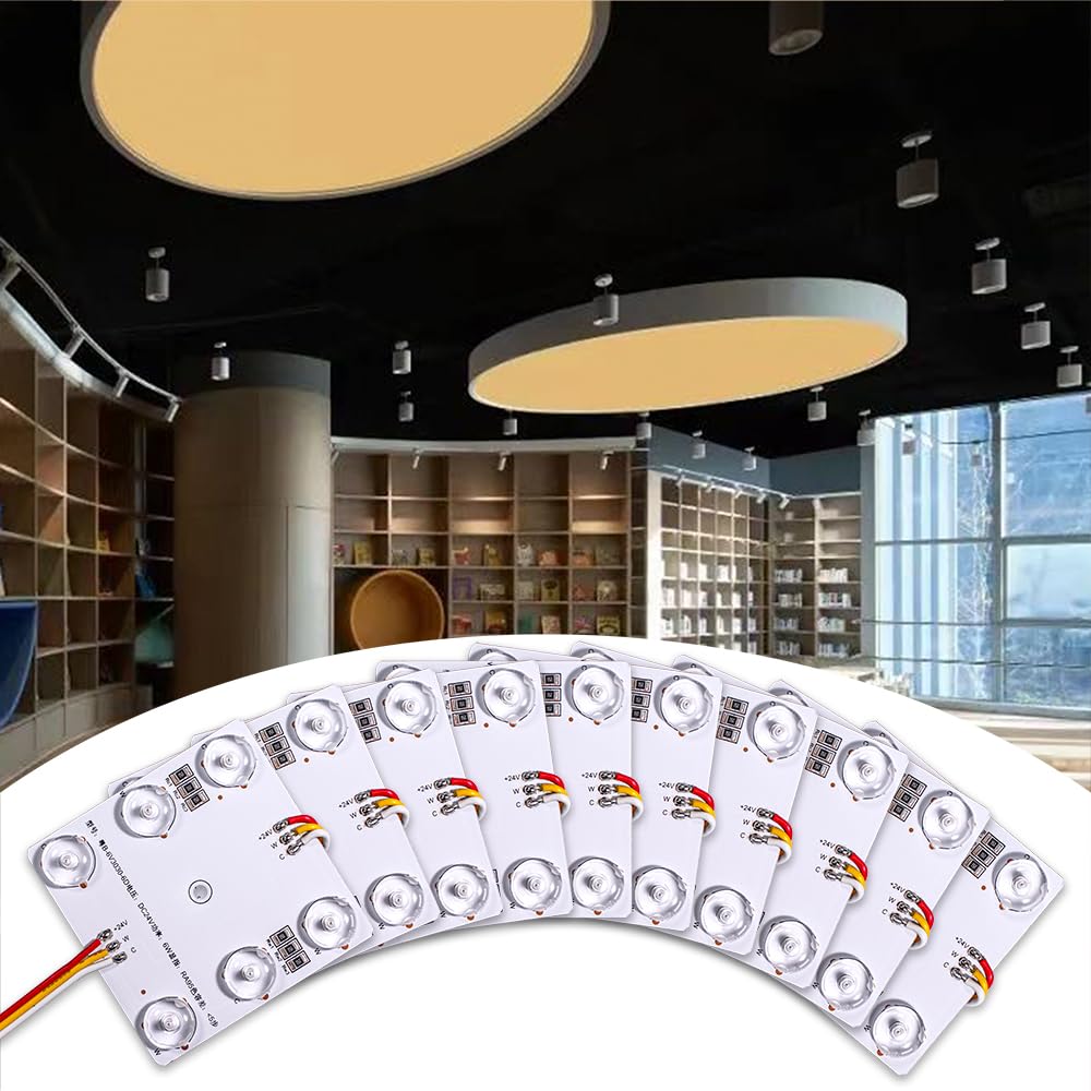 Diffuse Reflection Square Lamp Module Lights 24V 70X70MM 3030 SMD CRI90 6W CCT 2700k - 6000k Color Tempreture 175 Degree Reflection LED Module Light