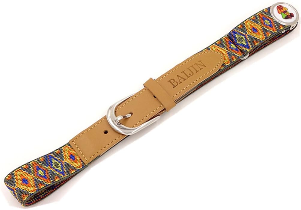 Gerrit Kids Elastic Braided Belts For Boys Girls Jeans School Uniform Pants With Buckle Waist Belt