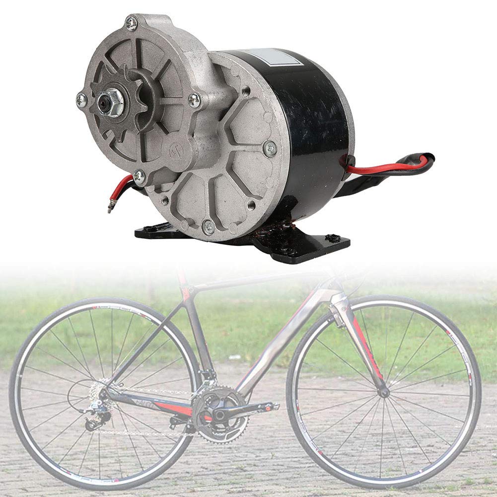 Motor de reducción de engranajes, motor eléctrico de reducción de engranajes de 12 V 250 W con reductor de motores de CC cepillado con piñón de 9 dientes reemplazo para scooter de icleta eléctrica