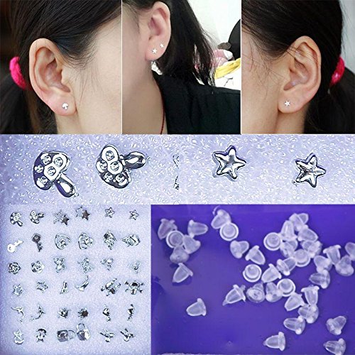 18 Pairs Wholesale Mix Cute Small Plastic Ear Stud Earrings