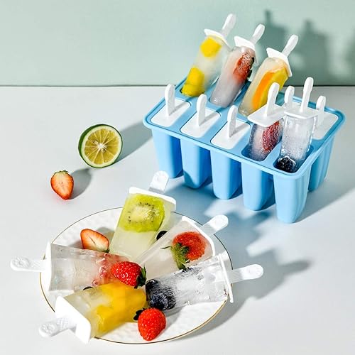 Miniatura 3 de Molde de silicona para paletas de helado, reutilizable y fácil liberación