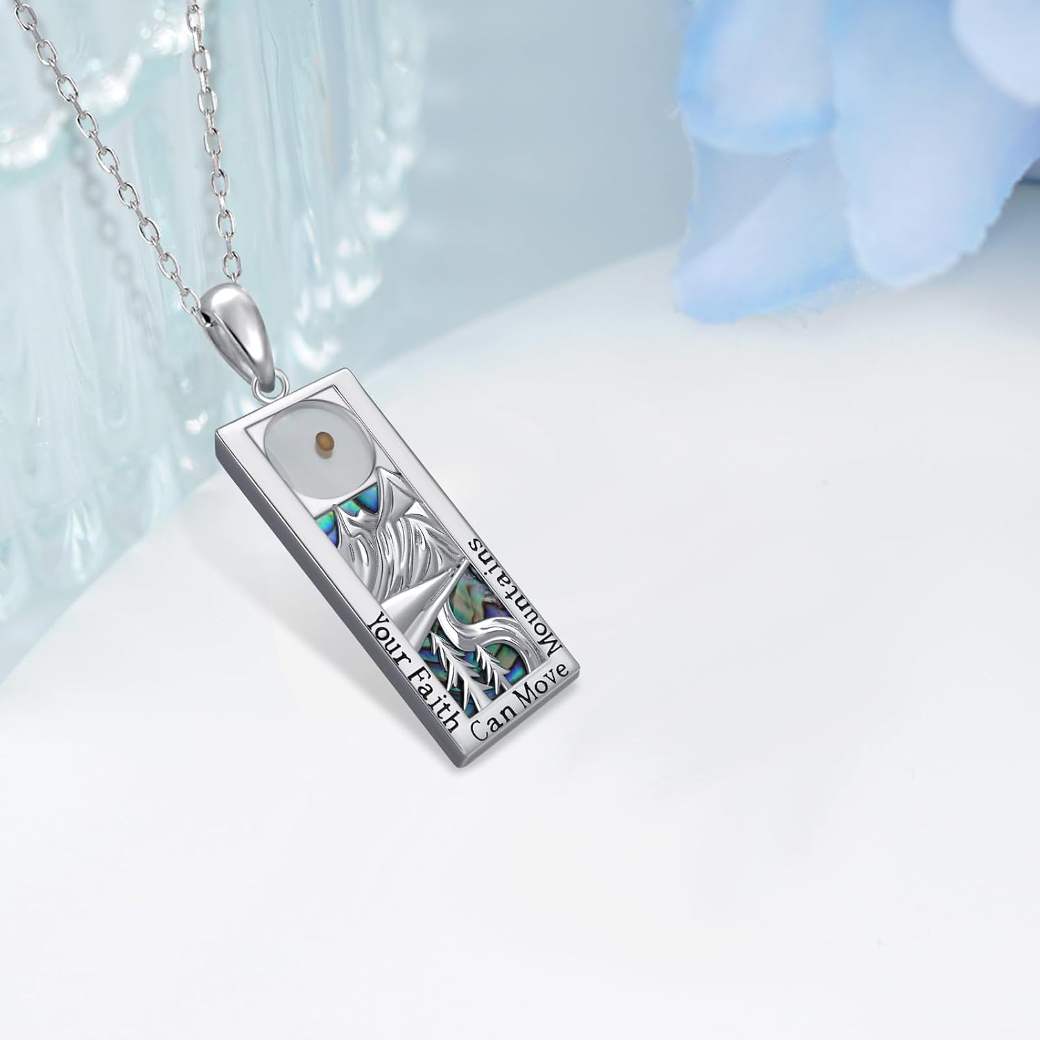 Mustard Seed Necklace 925 Sterling Silver Mustard Seed Jewelry Christian Jewelry Gifts for Women - Image 3