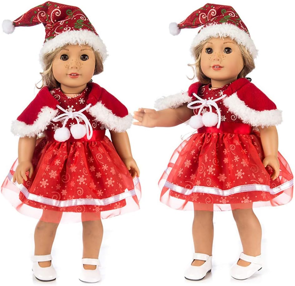 Teyiwei 18 Zoll Mini Weihnachten Puppe Kleid Hut Schal Set Amerikanische Madchen Puppen Rot Winter Kleidung Set Madchen Spielzeug Puppen Outfits Zubehor Geschenk Fur Weihnachten Amazon De Drogerie Korperpflege