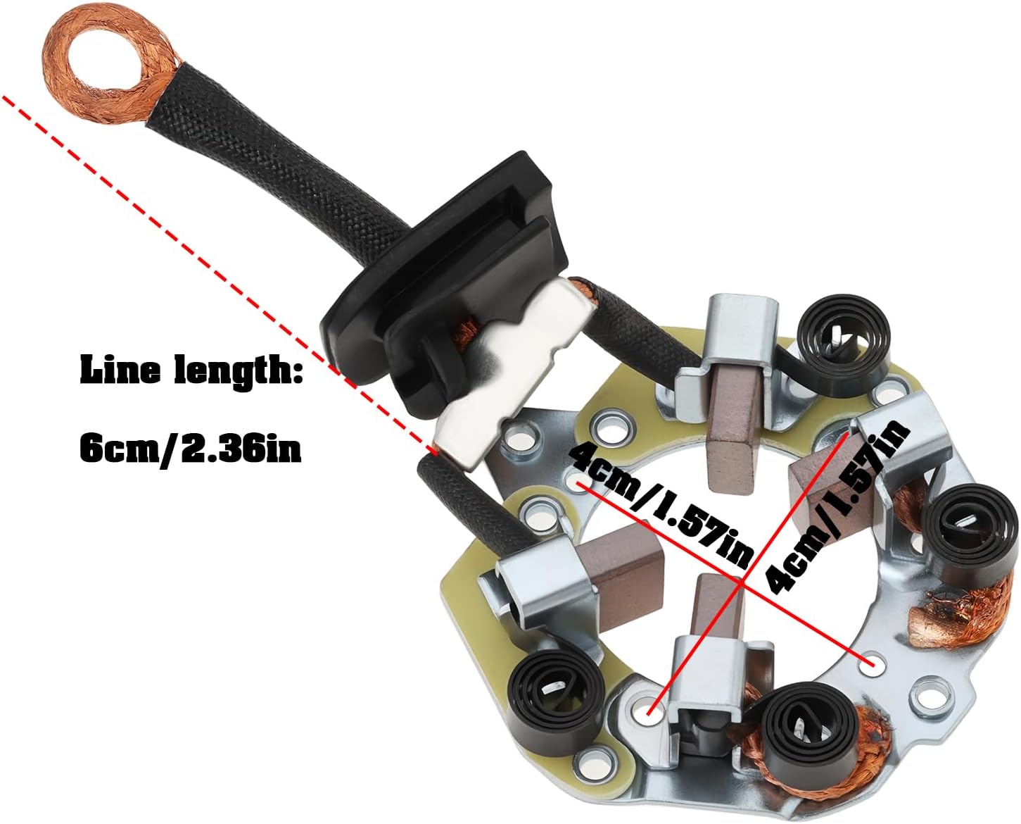 ECSiNG Carbon Brush Holder Assembly Brush Support Compatible with VW Compatible with Toyota
