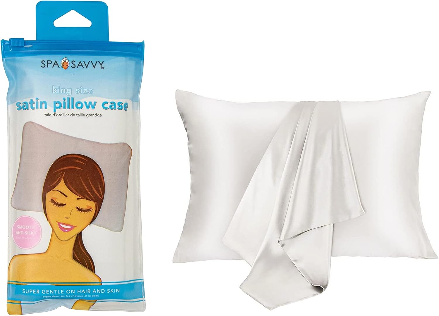 spa bella satin pillowcase