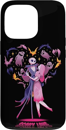 Vista 22 de iPhone 12 Pro Max Disney The Nightmare Before Christmas Jack Sally Scary Love Case