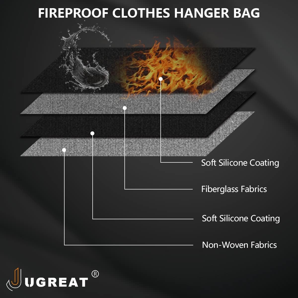 JUGREAT Percha de desviación ignífuga con cerradura, compartimento de seguridad oculto, caja fuerte secreta para guardar dinero, impermeable, para colgar debajo de la ropa con bolsillo para ocultar