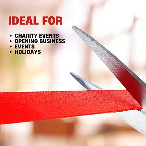 Miniatura 5 de Tijeras gigantes de 25" para ceremonia de corte de cinta, tijeras de corte de cinta para eventos especiales inauguraciones y ceremonias