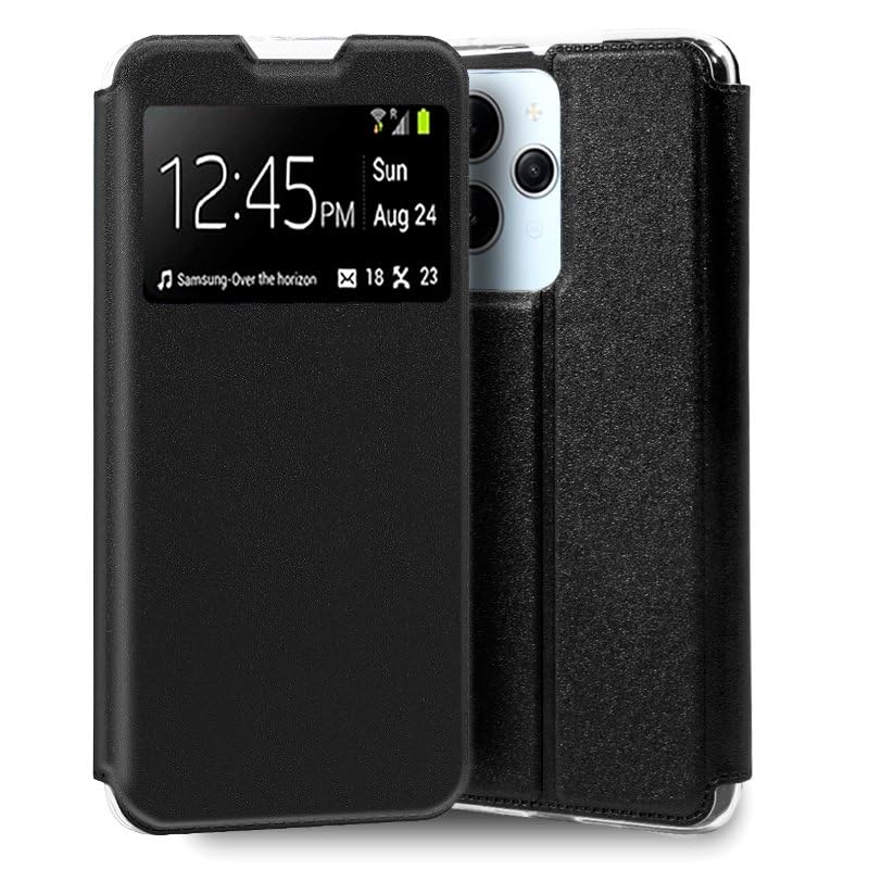 Cool Flip Cover for Xiaomi Redmi 12 Smooth Black, Black/White