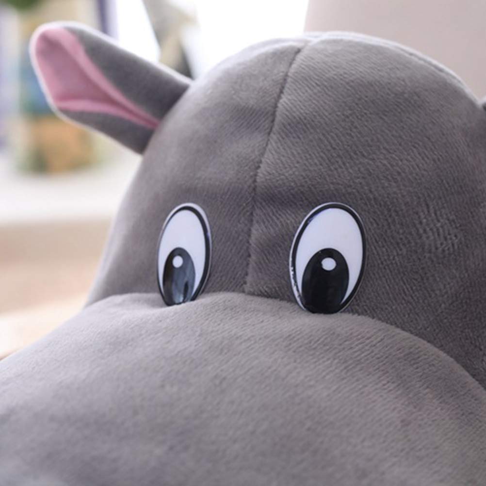 Amosfun Realistic Hippo Hat Adjustable Novelty Hippo Headgear Funny Clothing Accessories Cute Cap Stuffed Animal Photo Props Party Decoration - Image 2
