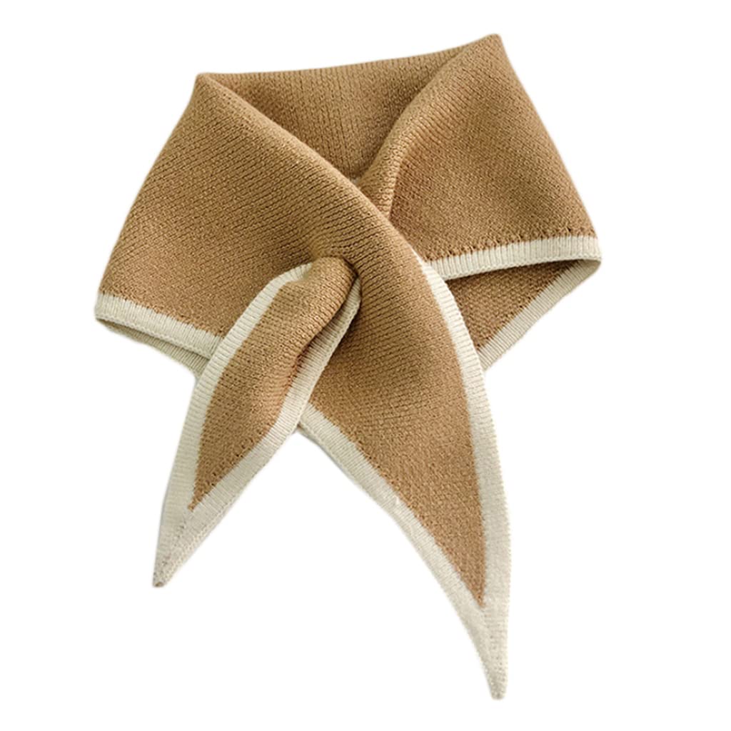 Maxtonser for Triangle Scarfs For Women Neck Scarf For Women for Cross Scarf For Women Korean Version Knitted Wool Collar for Cros,mini scarf