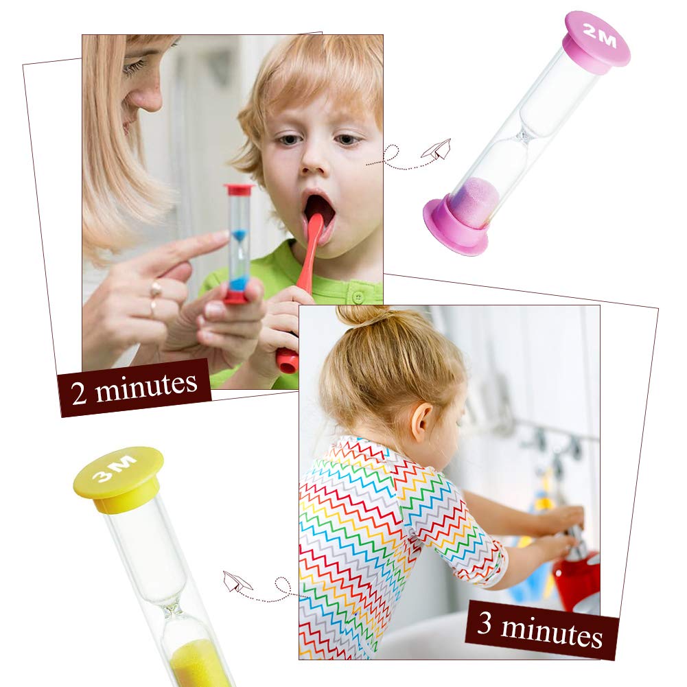 Set 6 Timer A Clessidra - 30s, 1min, 2min, 3min, 5min, 10min Per Cucina, Bambini E Ufficio - Foto 8