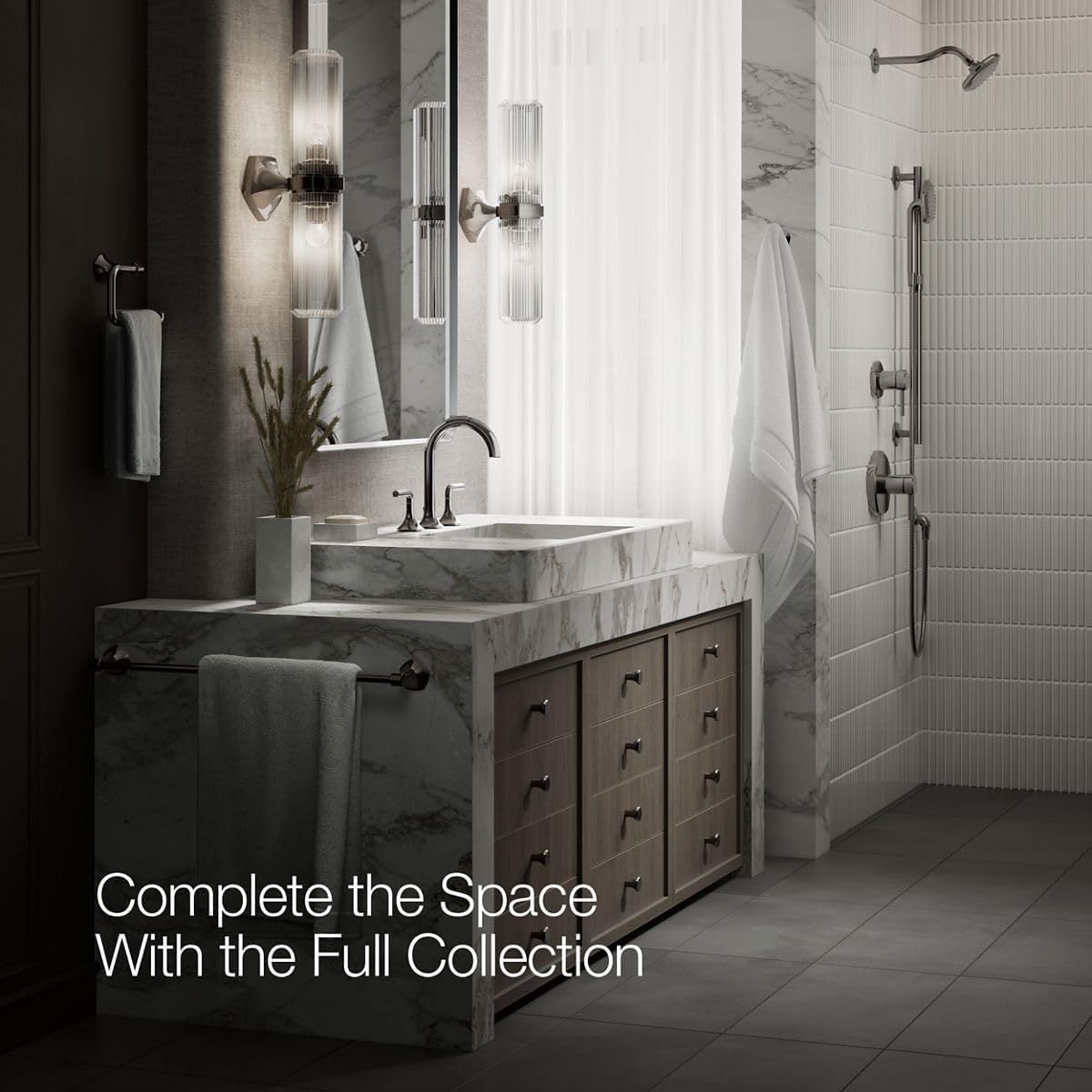 KOHLER K- 27008-K-TT OCCASION™ LAV CANE SPOUT, Vibrant Titanium