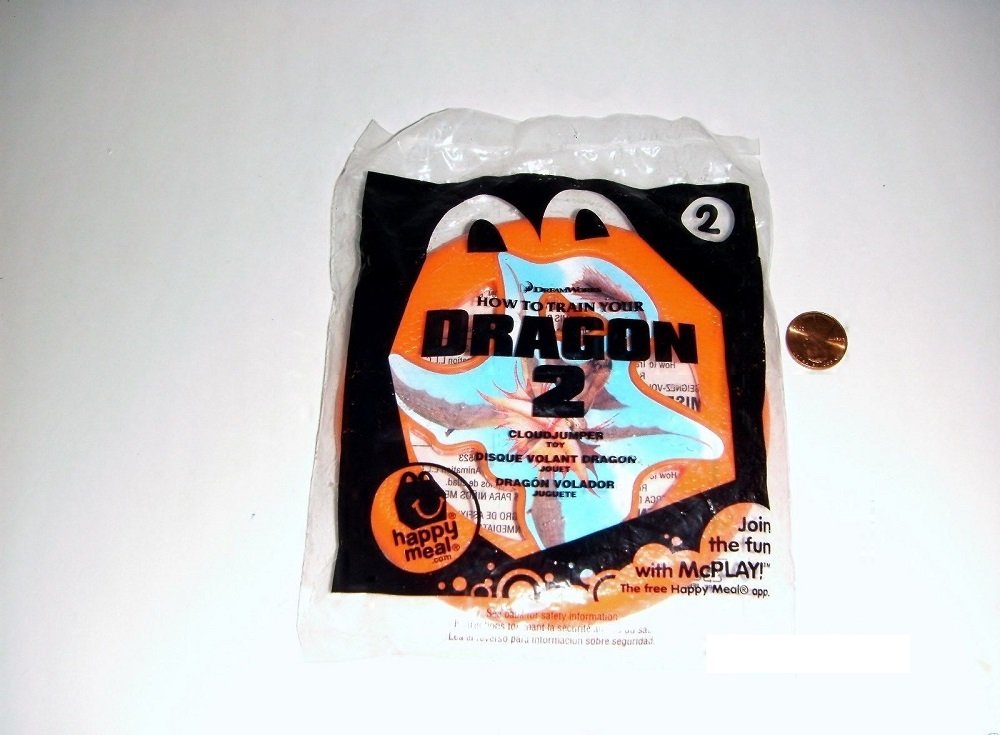 2014 McDonald's How to Train Your Dragon 2 Happy Meal Toy #2 Cloudjumper Mint New Sealed