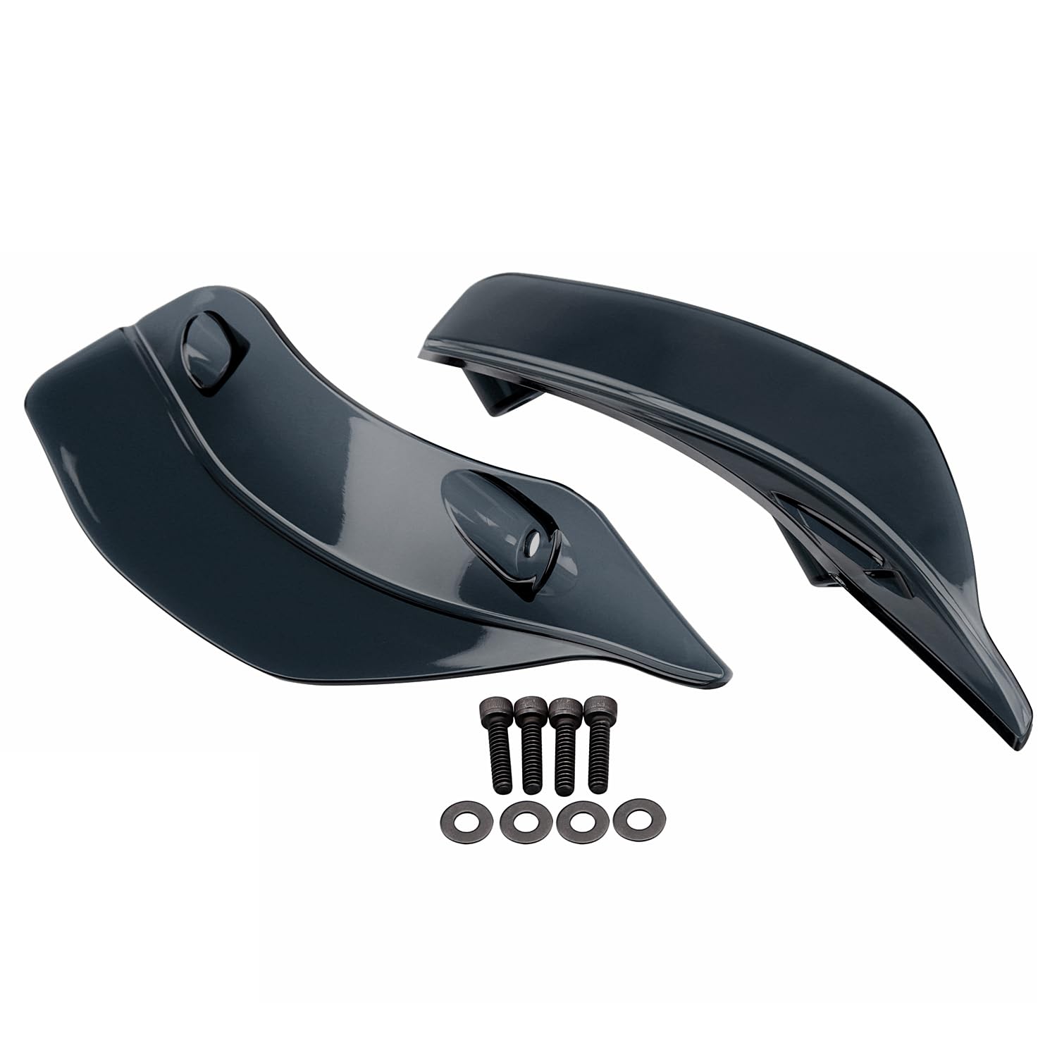 Deflettore Laterale In PC Per ADV350 2022-2025 – Decorazione Ala Del Vento (Nero)