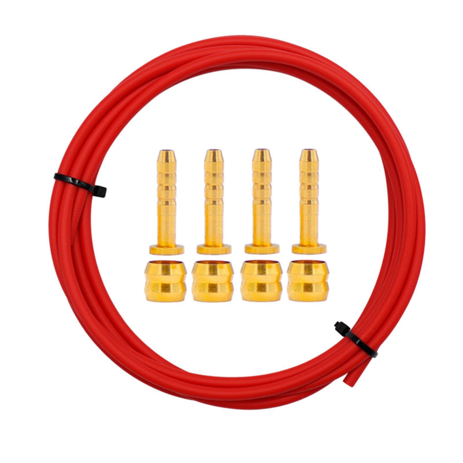 Quilstm Bh59 Red Braided Nylon Tube For Bh59 Bh90 Brake 43Inch Long High Temp Resistant Consistent Braking Efficiency Bringing Better Braking Performance. Mountain, 2.5M