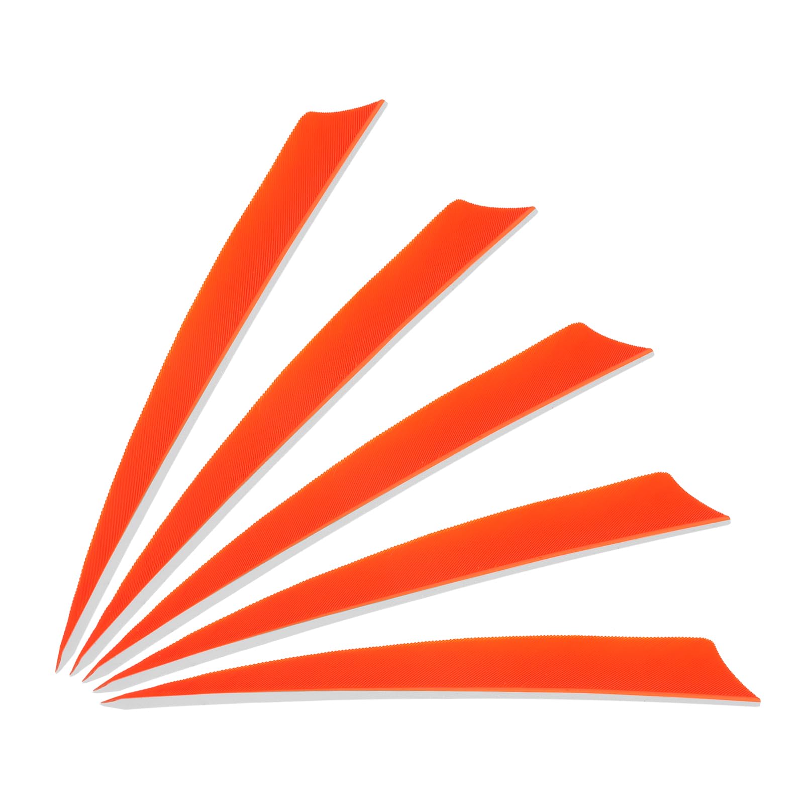 PATIKIL Arrows Vanes 5 Inch, 25 Pack Right Wing Arrow Feather Turkey Fletching Archery Accessories for DIY Target Shooting Hunting, Orange