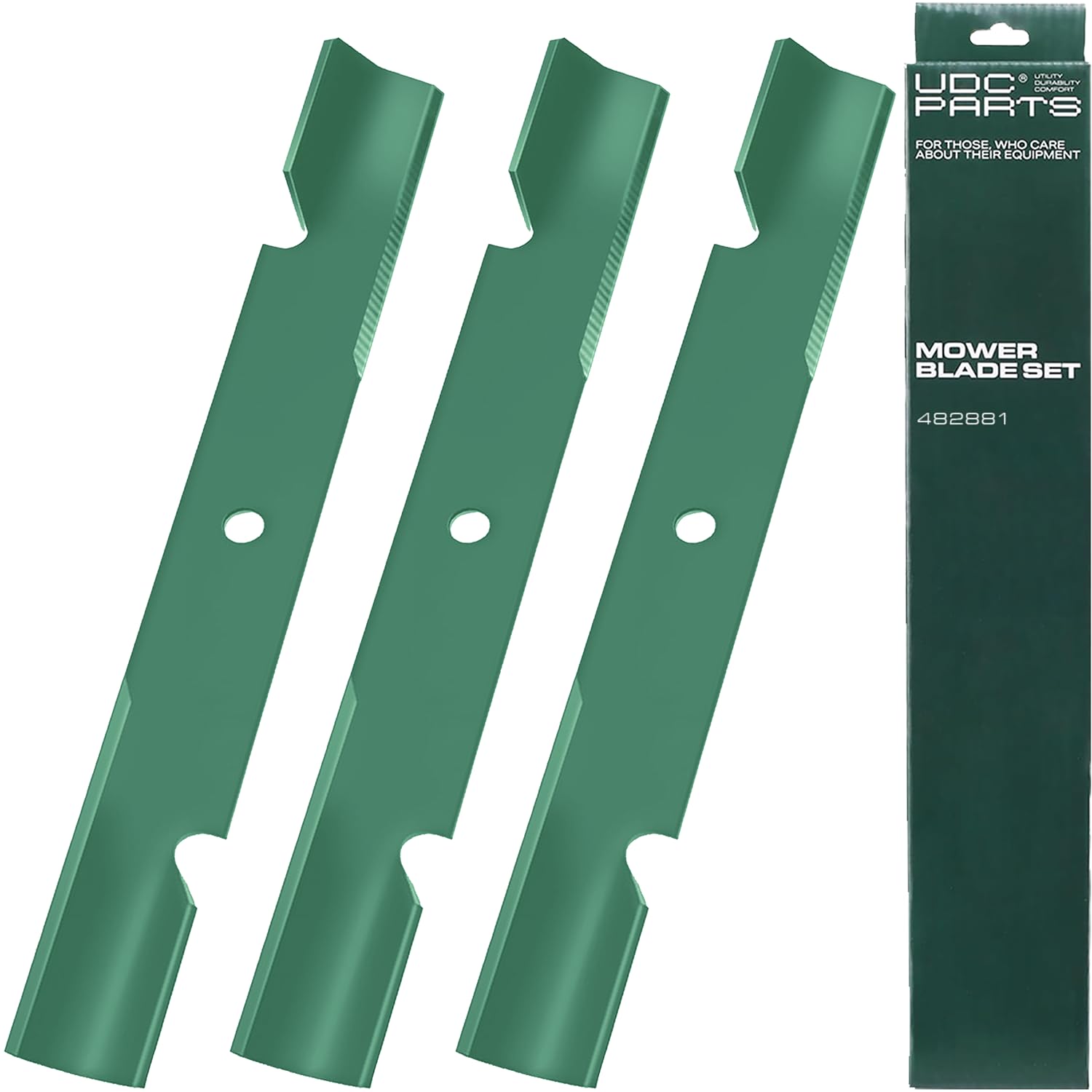 UDC Parts 482881 Scag 61 Inch Mower Blades Replacement, 3 Pack, High Lift