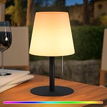uuffoo Outdoor Tischlampe Kabellos LED Akku Shower Lamp Waterproof duschlampe Warmwei  & RGB USB-C Aufladbar 8-20h Betrieb f r Camping Garten Balkon Terrasse Schwarz