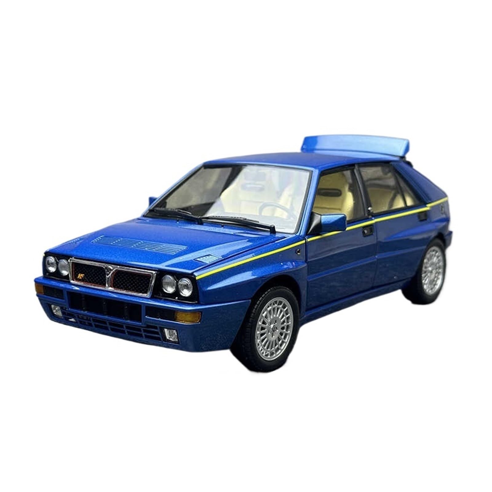 Modello Auto Metallo Scala Replica 1 18 Per Lancia Delta HF Integrale Miniatura Dettagliata Auto Da Collezione Modello In Metallo Riproduzione Hobby Veicoli Giochi Set(Blu)