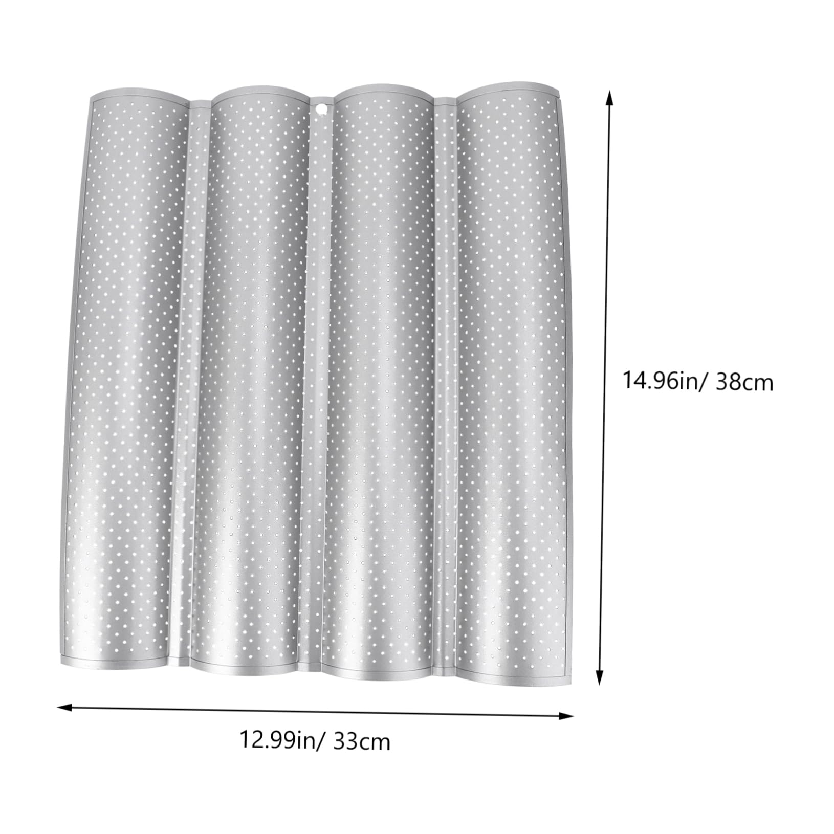 NAMOARLY Baking Bread Stick Wave Stick Baking Tray for Home Bakery Use for French Bread Easy to Clean Silver Finish