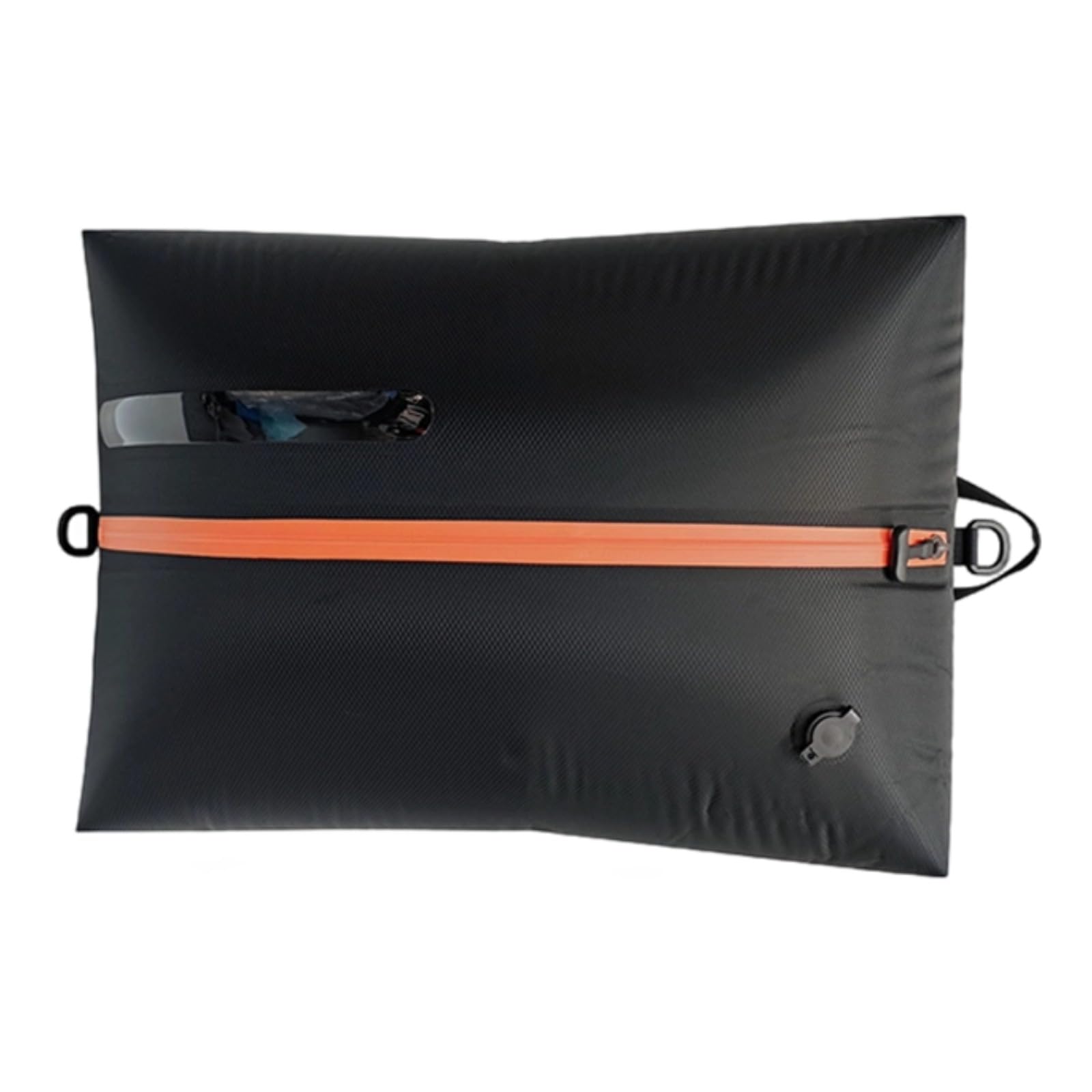 Reise Vakuumbeutel, 55 x 40 x 20 cm wiederverwendbare Kompressionsbeutel mit orangefarbenen Gurten, wasserdichte Platzsparer Koffer-Organizer