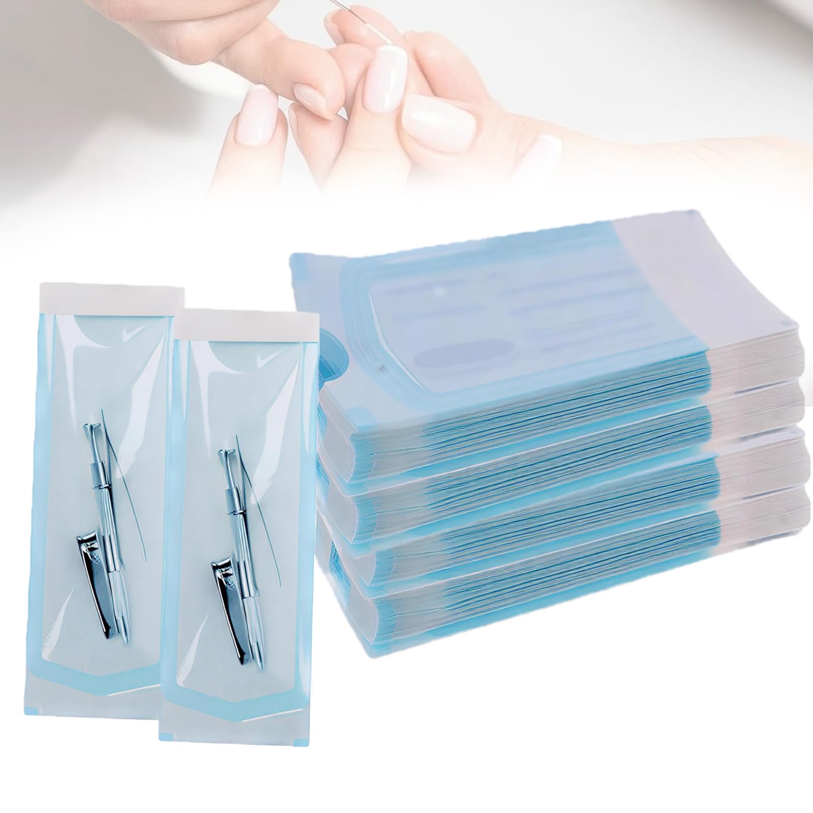 Lot De 400 Sachets De Stérilisation, Sac Pour Désinfection Autoclave 90 X 260 Mm, Sacs Autoclaves, Sacs Auto-Adhésifs Pour Stérilisation Pour Outils Dentaires, Tatouages Ou Manucures