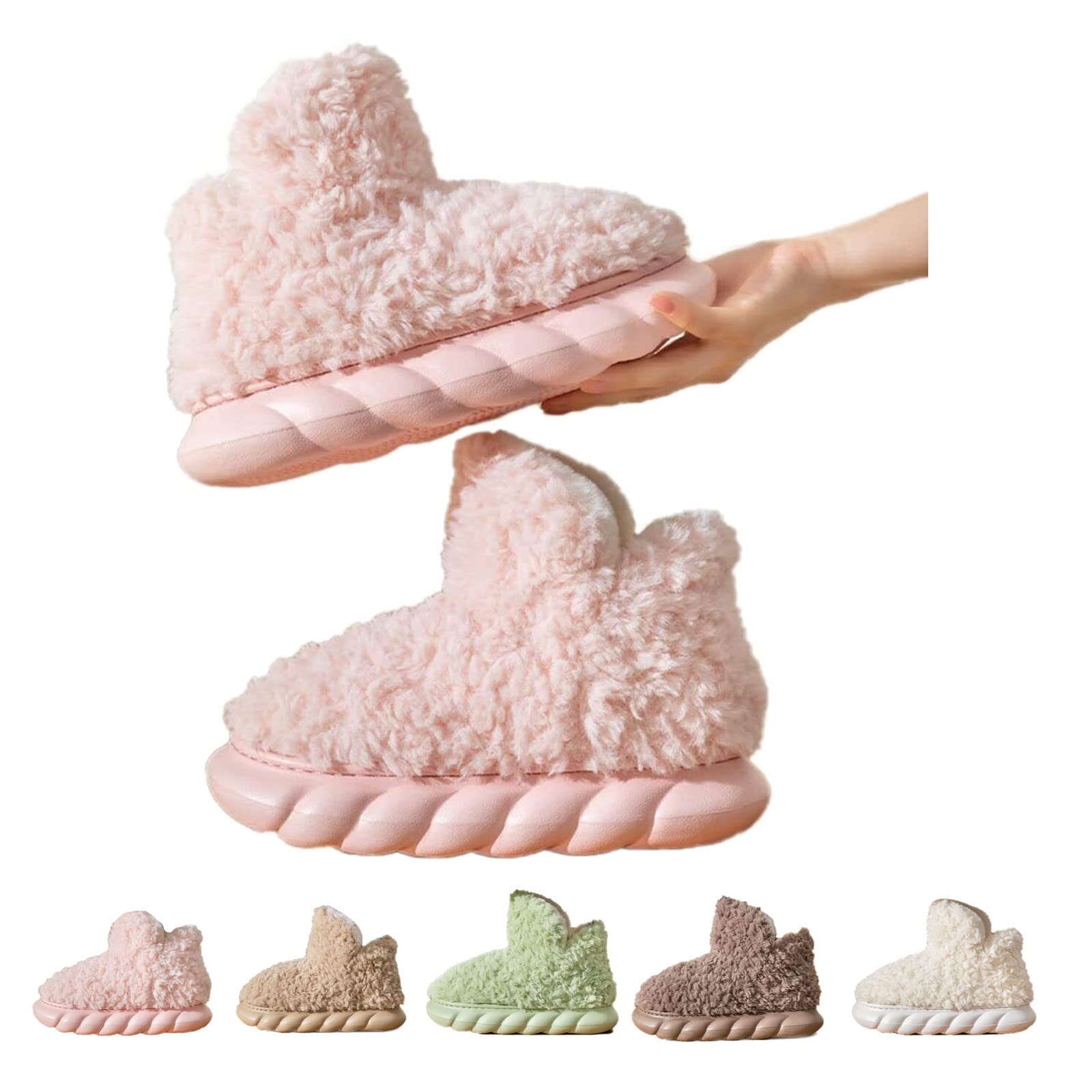 Hawtrytoa Chica Athletica Fleece Boots,Our Lovely Fleece Booties Soft Memory Foam Boots Winter Cute Warm Fuzzy