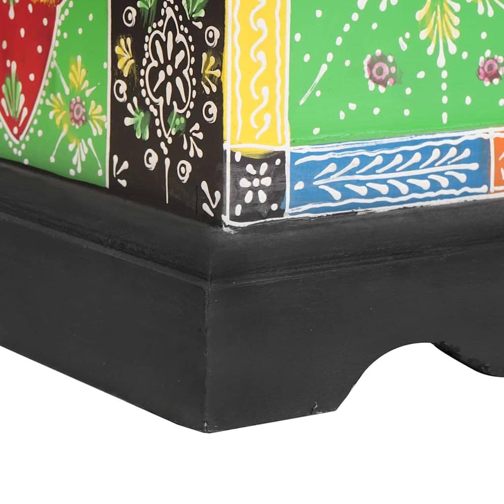 Caja de almacenamiento de madera de mango: caja de almacenamiento rectangular de madera maciza mango 40x30x30 cm como caja de almacenamiento multicolor para el dormitorio