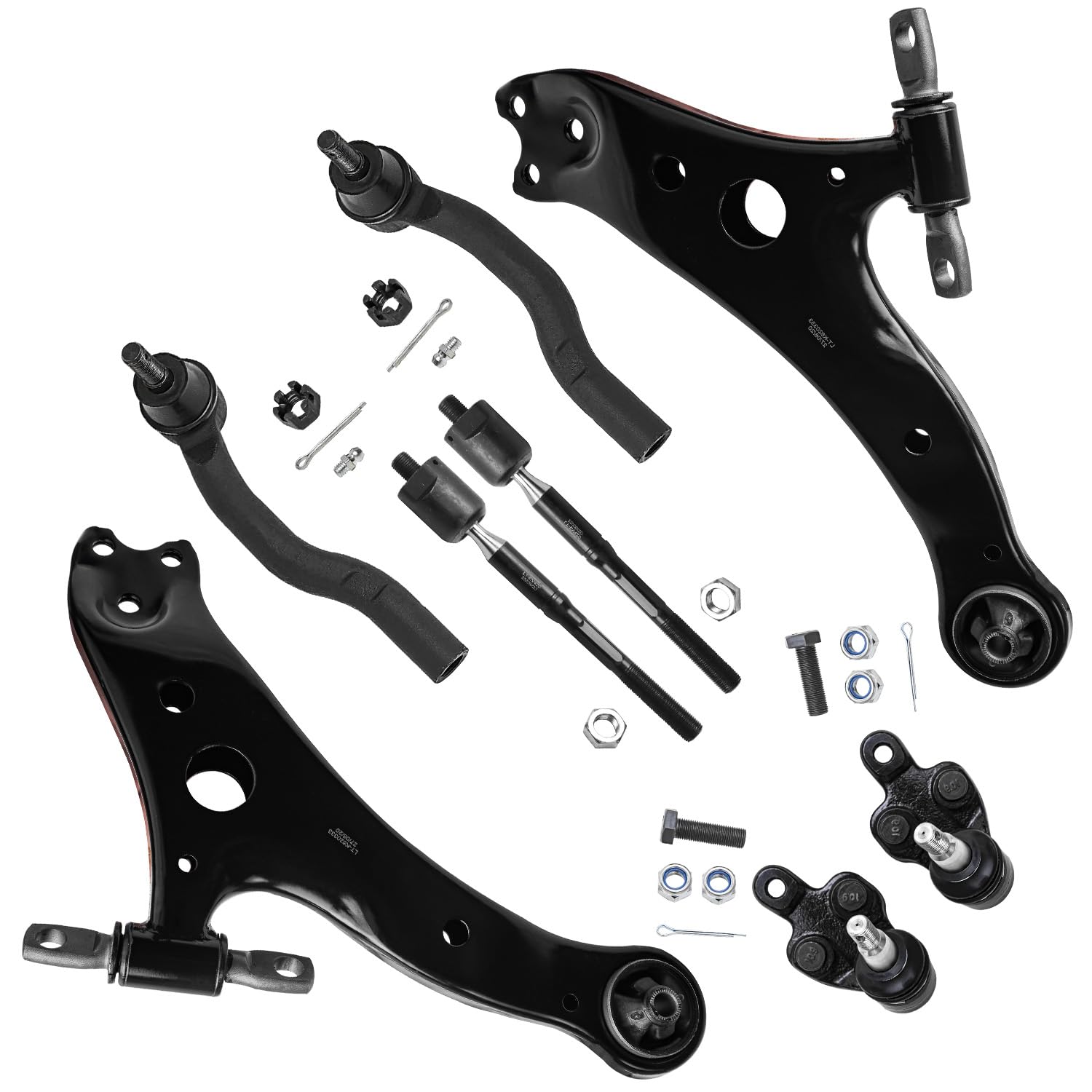 Detroit Axle - Front End 8pc Control Arms Kit for 2004-2006 Toyota Camry