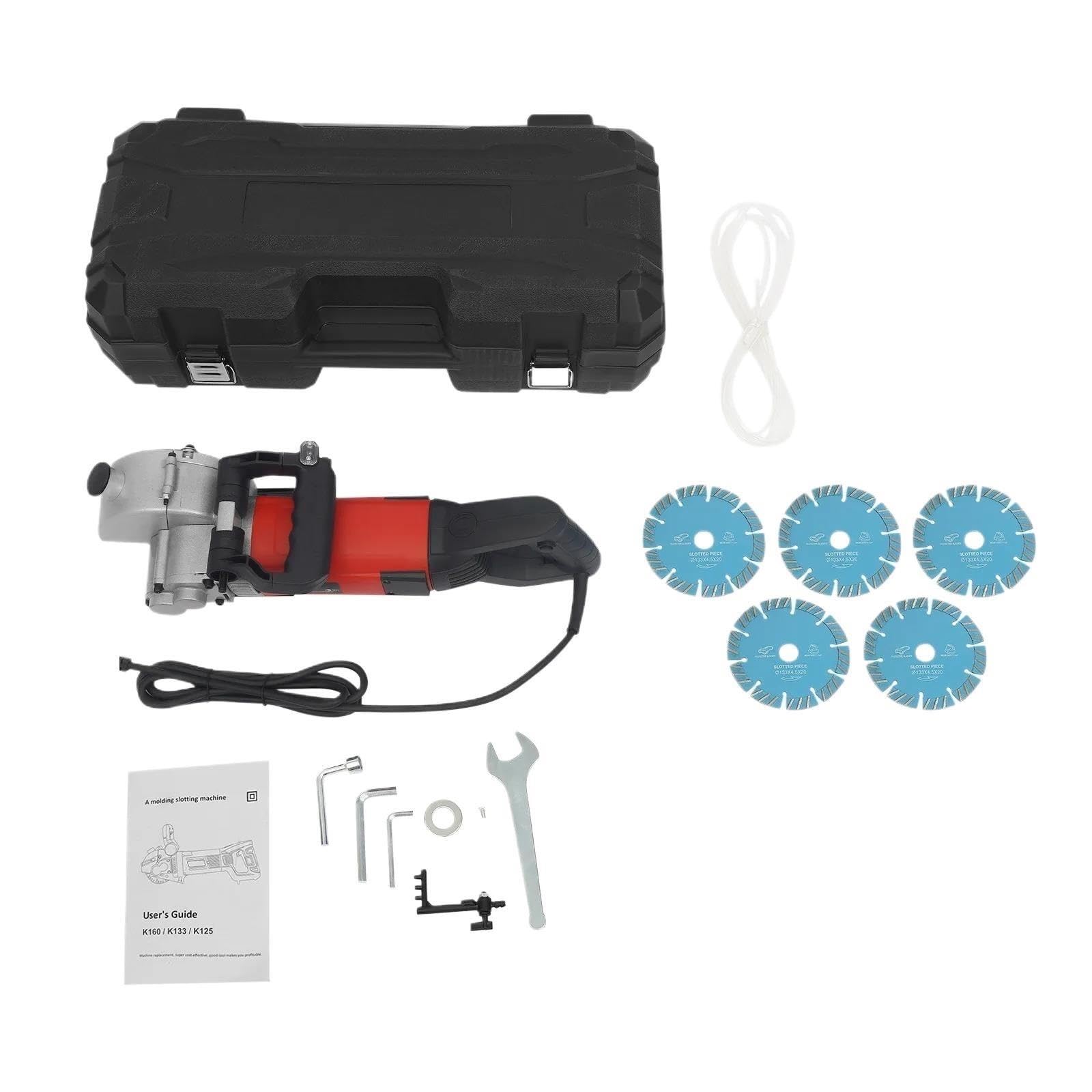 2700-W-Schlitzmaschine Mit Kabel, Sägeblatt Und Werkzeugkasten