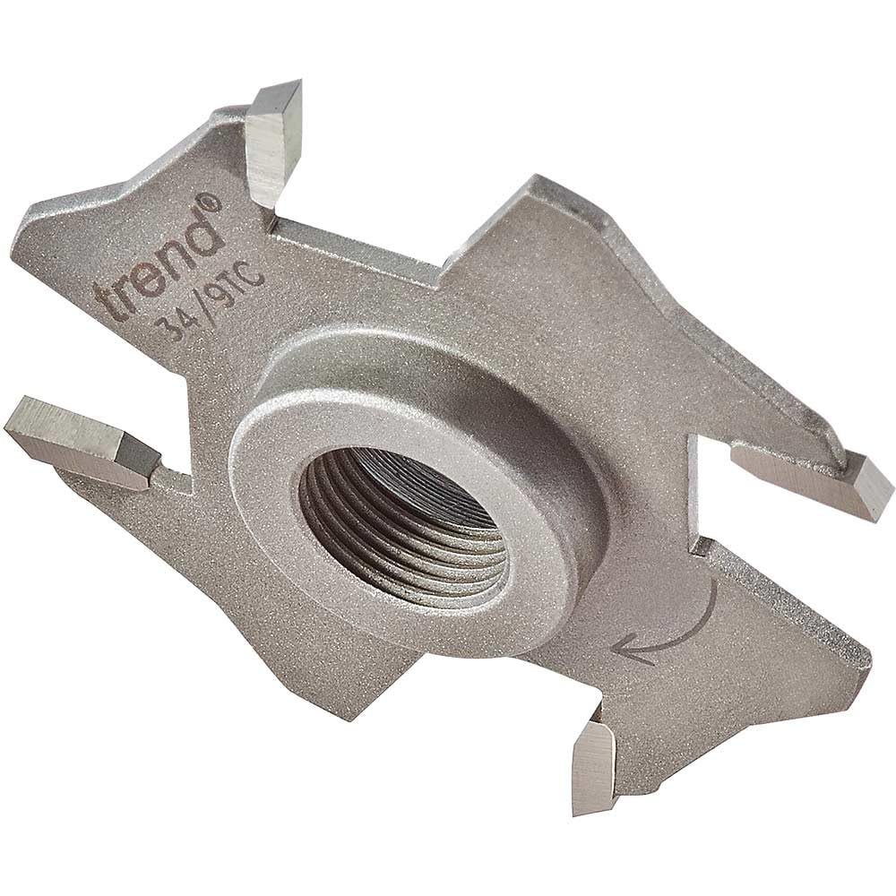 Trend Professional Slotter 2.5mm Kerf M12mm Bore Router Cutter, M12 Threaded, 34/9TC