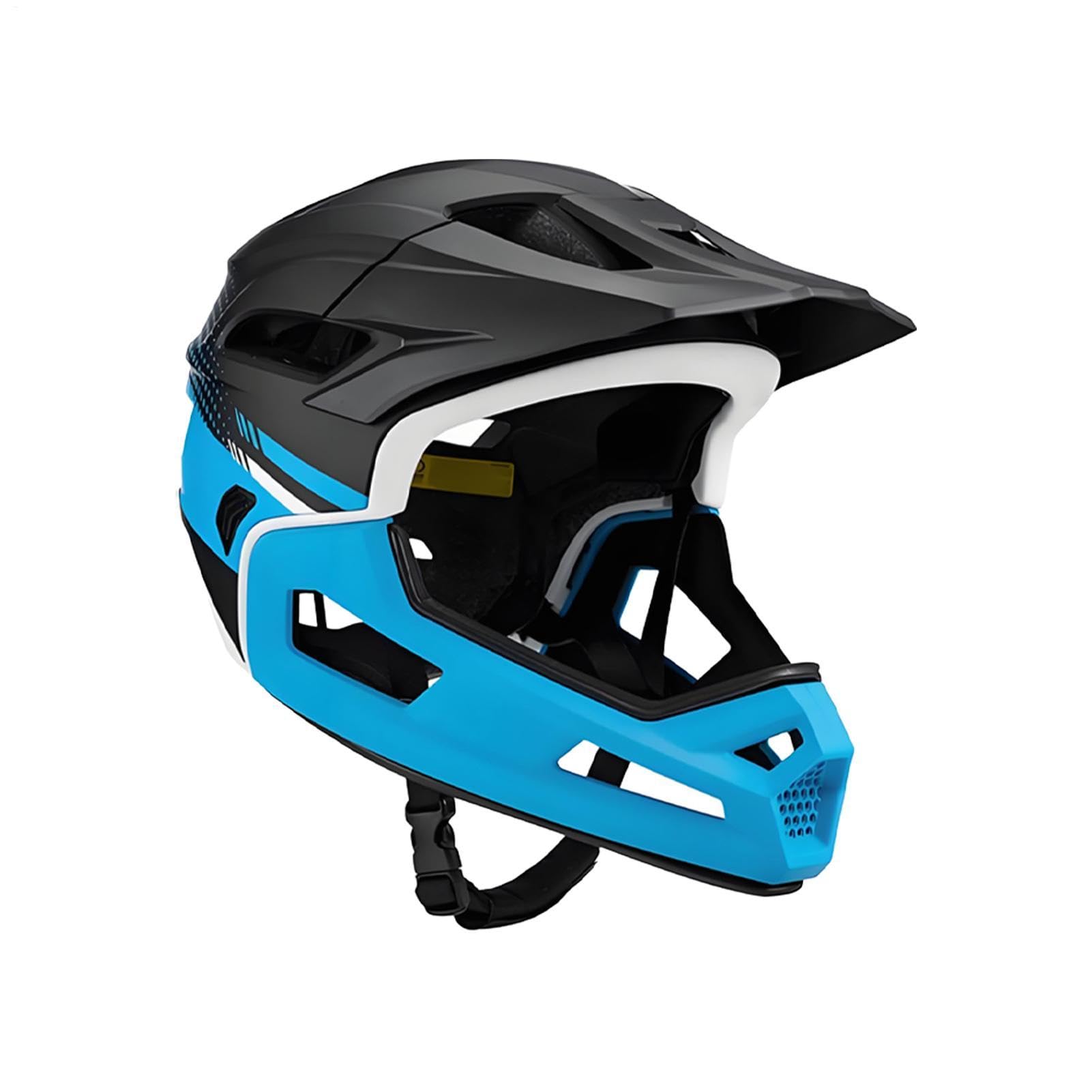 Kask górski na całą twarz – kask górski dla dorosłych mężczyzn i kobiet, regulowany kask rowerowy z wentylacją | dla dorosłych, kierowców, początkujących i zaawansowanych