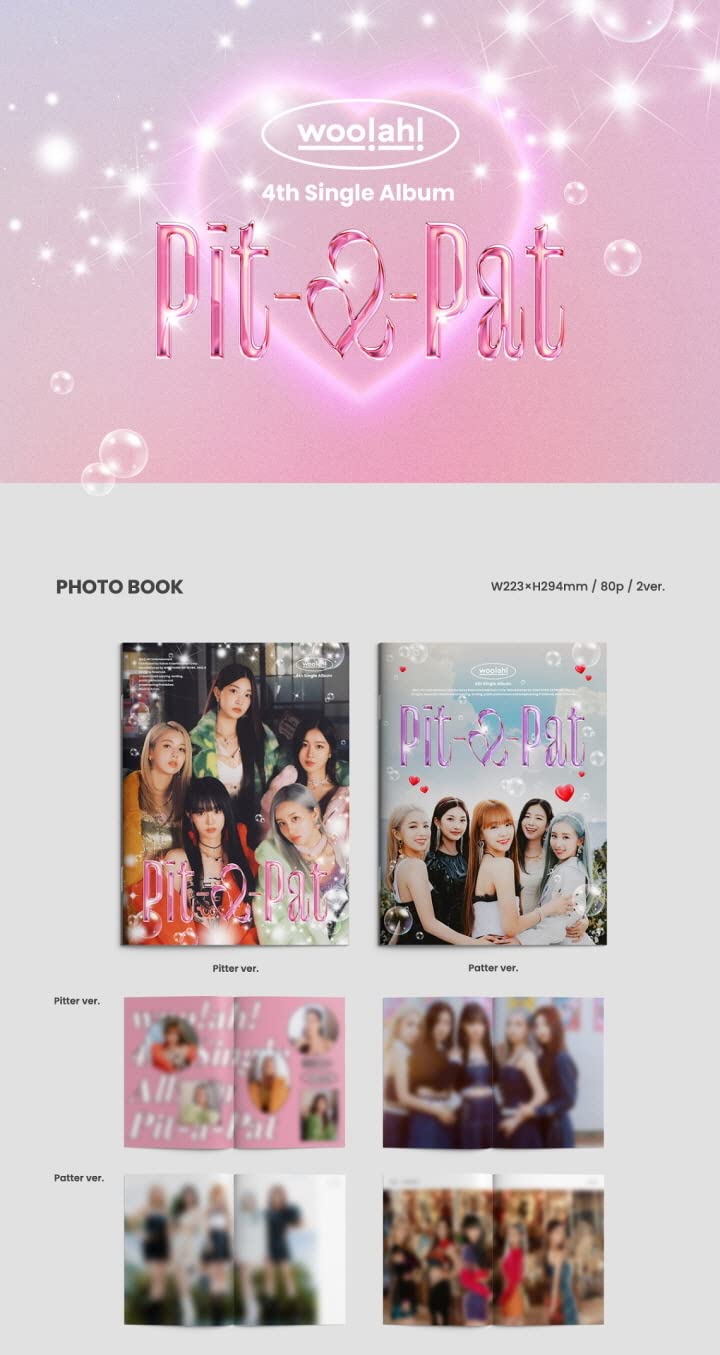 woo!ah! - 4th Single Album [Pit-a-Pat] CD+Folded Poster (Patter ver. / CD Only, No Poster)