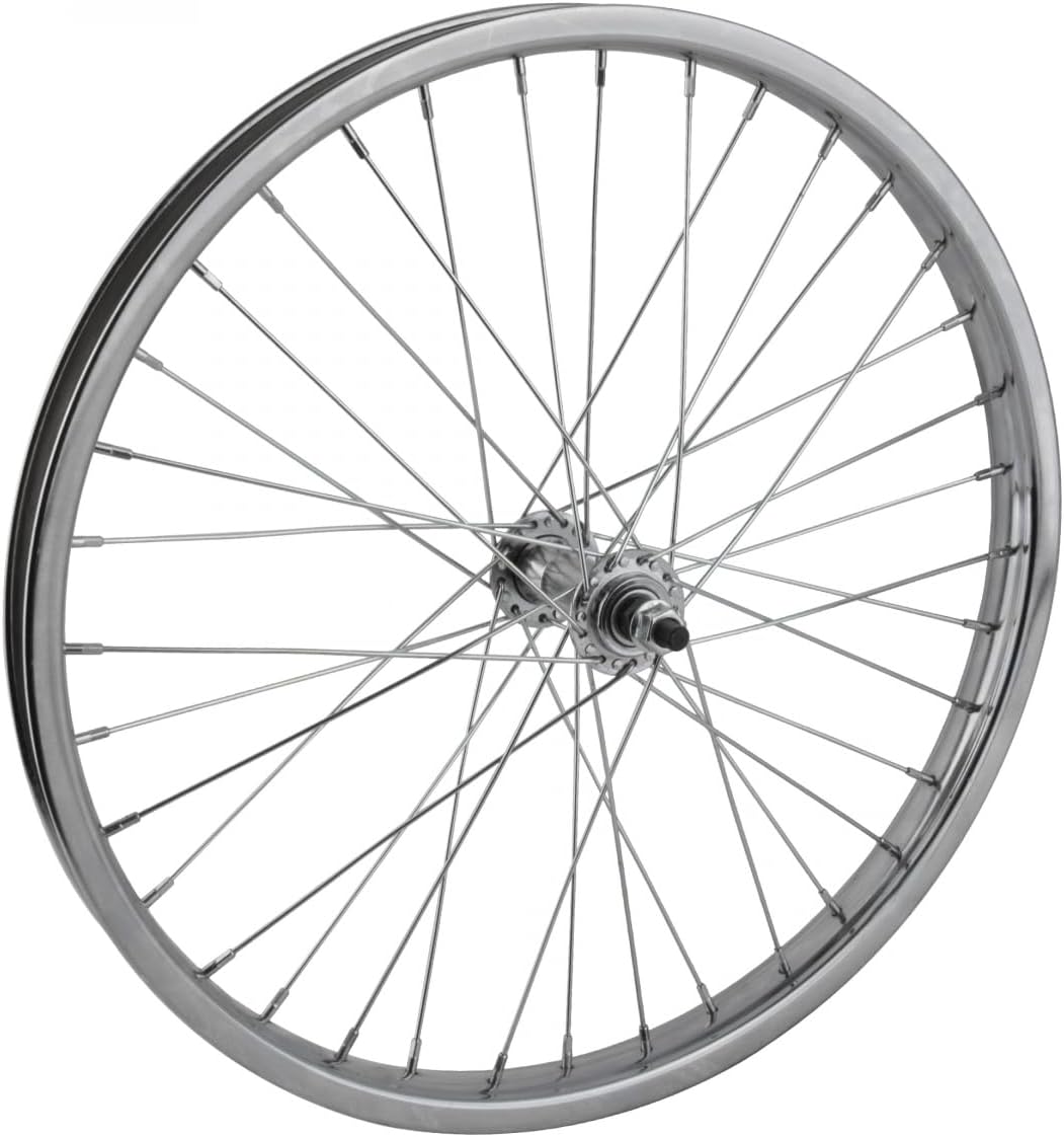 WheelMaster Front Bicycle Wheel 20 x 1.75 36H, Steel, Bolt On, Silver