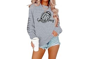 Game Day Sweatshirt for Plus Size Football Moms