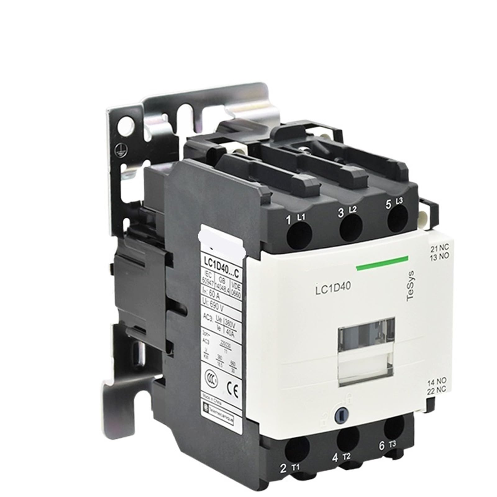 JJHQOKYNA AC Contactor LC1D40 B7C F7C M7C Q7C 24V 110V 220V 380V 1Pcs(LC1D40M7C 40A 220V)