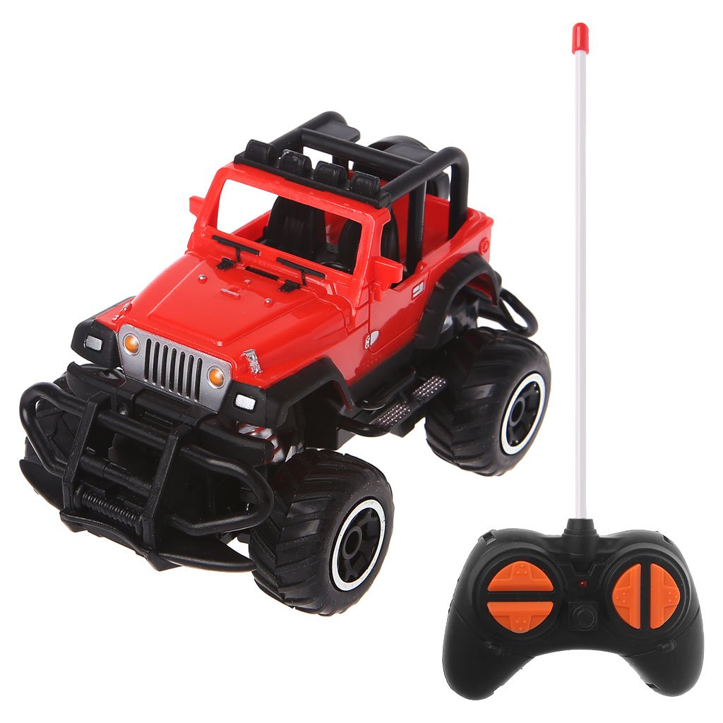 ZJL220 RC Car 1:43 4WD Electric Radio Remote Control Rock Off-Road Driving Truck Toys Red