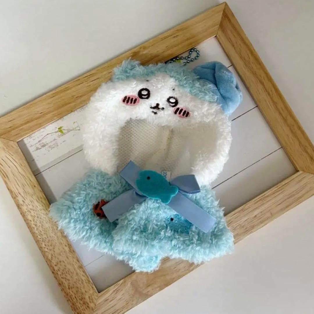 Amazon.co.jp: 10?12cm ちかわ ハチワレ ポンチョ ぬい服 いつぬい